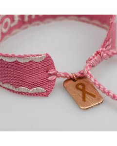 Pink Ribbon - Armband 2021 NL Donkerroze - Limited Edition 