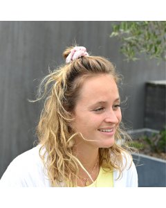 Pink Ribbon - Scrunchie set á 2 Roze