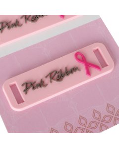 Pink Ribbon Shoe Lace Charm