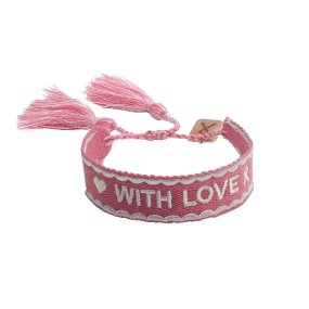 Pink Ribbon Armband 2021 NL donkerroze - limited edition