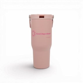 Pink Ribbon vacuüm geïsoleerde fles