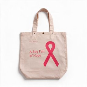Pink Ribbon tas van katoen