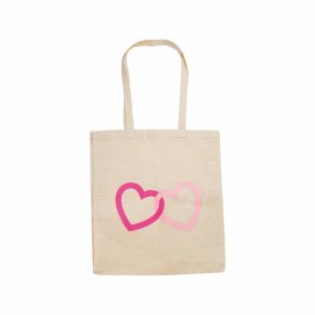 Pink Ribbon tas hartjes