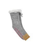 Pink Ribbon home socks grijs