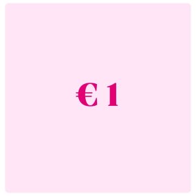 Pink Ribbon Donatie 1 Euro
