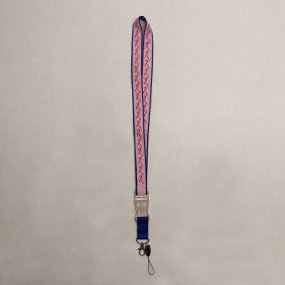 Pink Ribbon Sleutelhanger lange koord