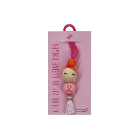Pink Ribbon gelukspoppetje knot