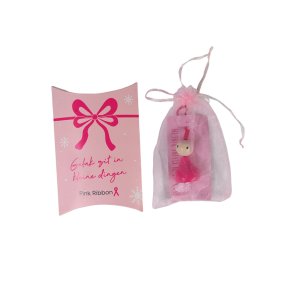 Pink Ribbon holiday gelukspoppetje