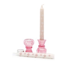 Pink Ribbon  - cadeaubox With Love – Duo Kaarshouder Roze Bloem
