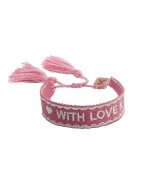 Pink Ribbon Armband 2021 NL donkerroze - limited edition