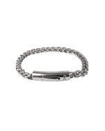 Pink Ribbon unisex armband - stainless steel